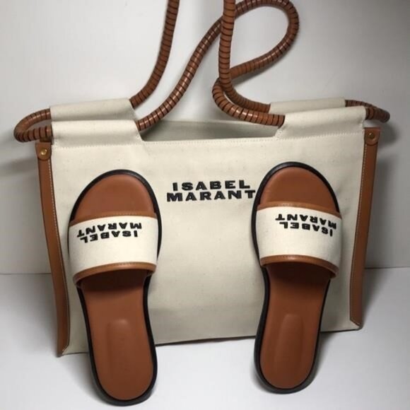 New Authentic New Authentic ISABEL MARANT Toledo Canvas Tote Bag - Picture 3 of 11